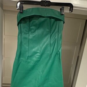 Beautiful Green Strapless Dress